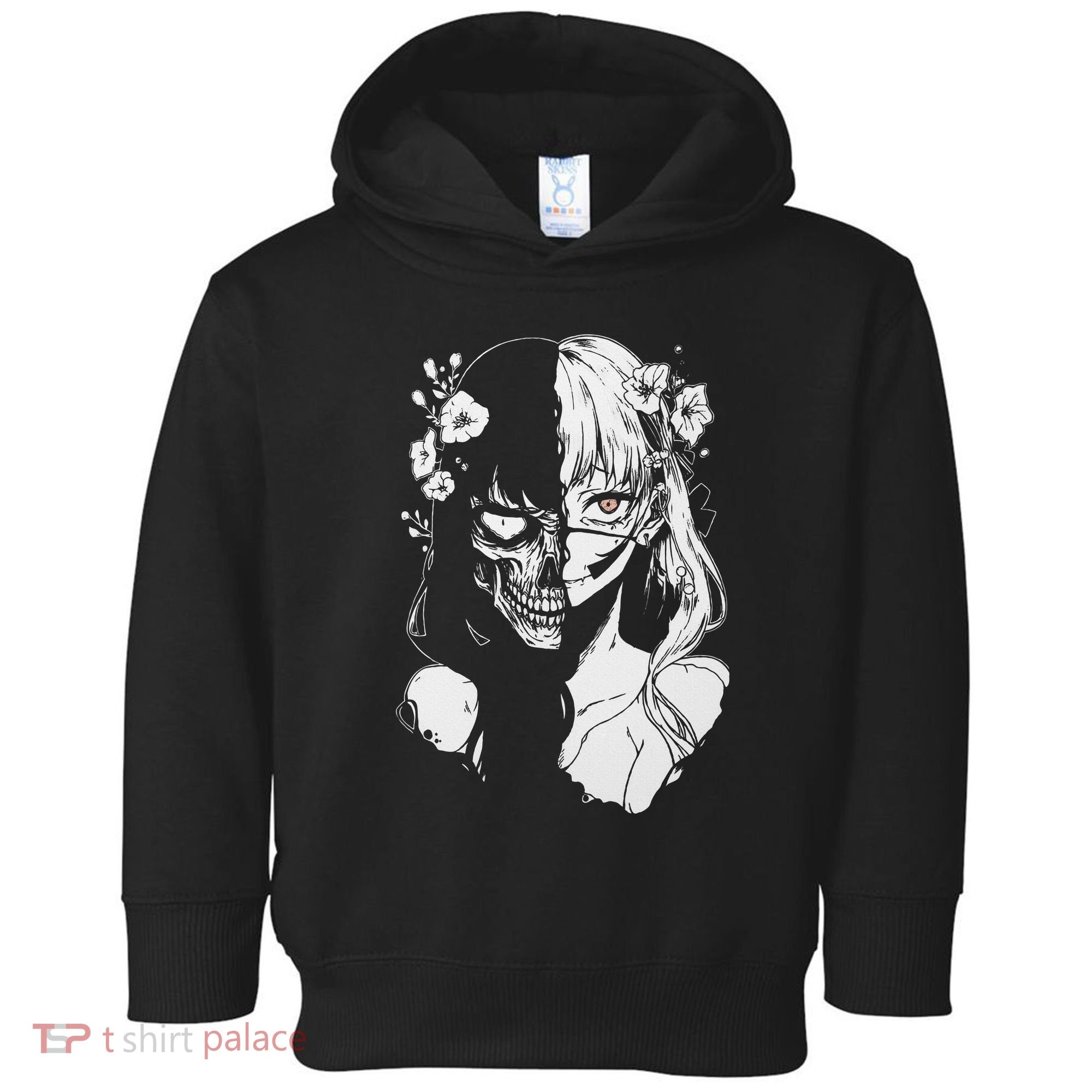 Horror Anime Manga Harajuku Gothic Grunge Aesthetic Toddler Hoodie