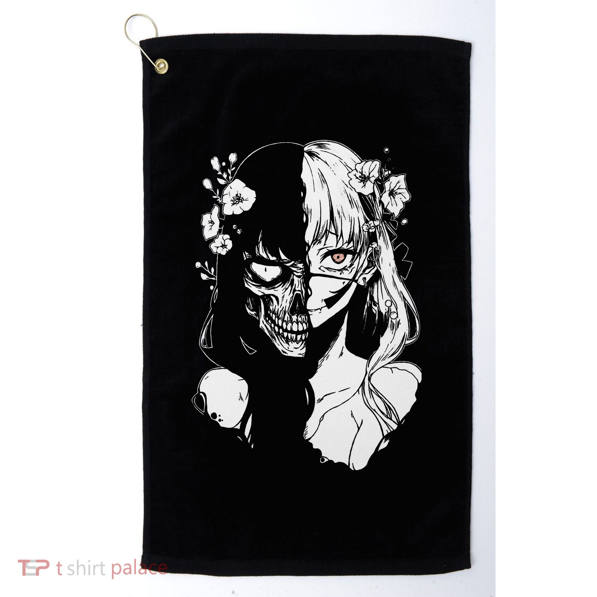 Horror Anime Manga Harajuku Gothic Grunge Aesthetic Golf Towel