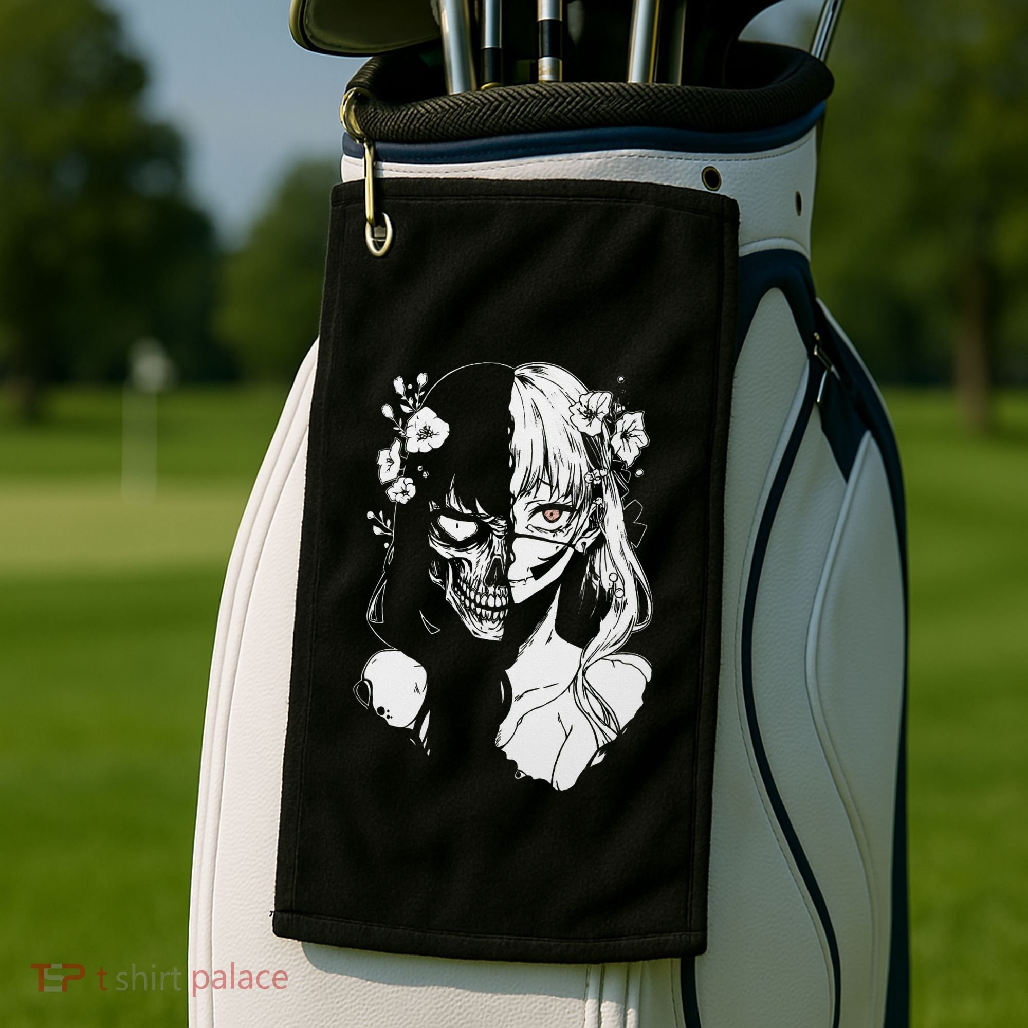 Horror Anime Manga Harajuku Gothic Grunge Aesthetic Golf Towel