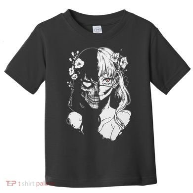 Horror Anime Manga Harajuku Gothic Grunge Aesthetic Toddler T-Shirt