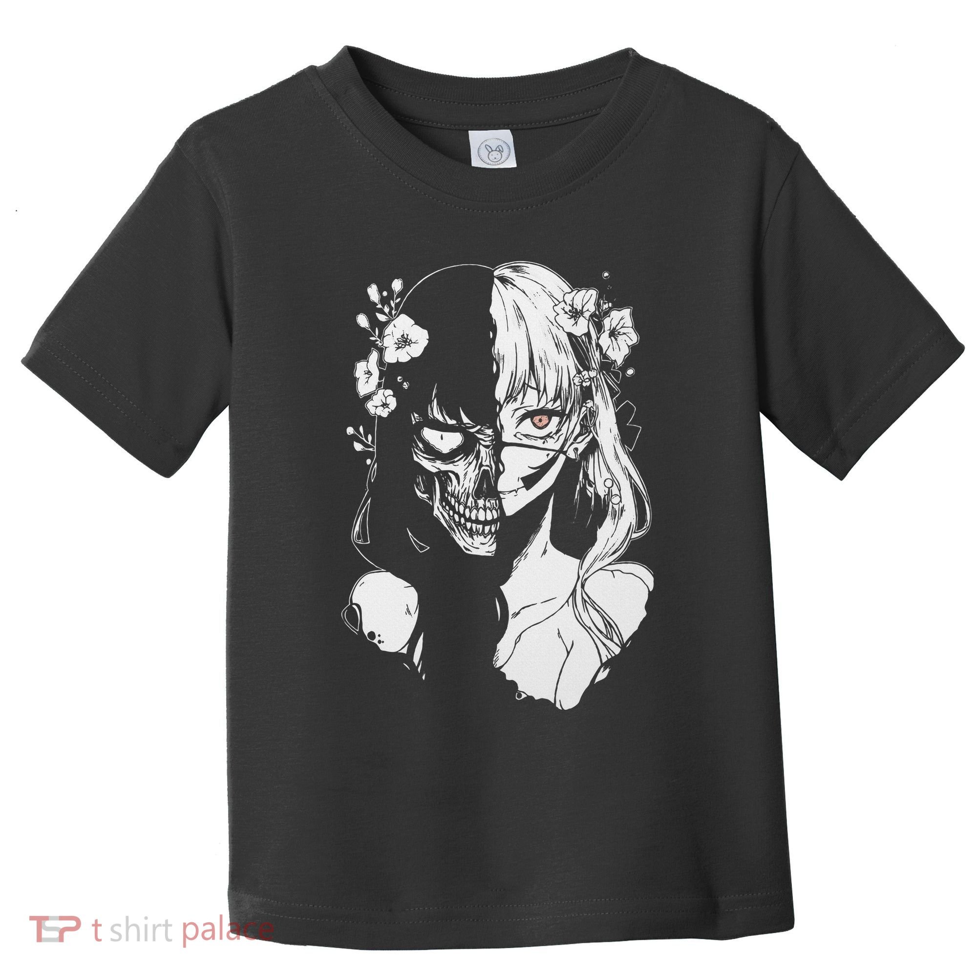 Horror Anime Manga Harajuku Gothic Grunge Aesthetic Toddler T-Shirt