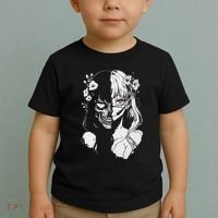 Horror Anime Manga Harajuku Gothic Grunge Aesthetic Toddler T-Shirt thumb 2