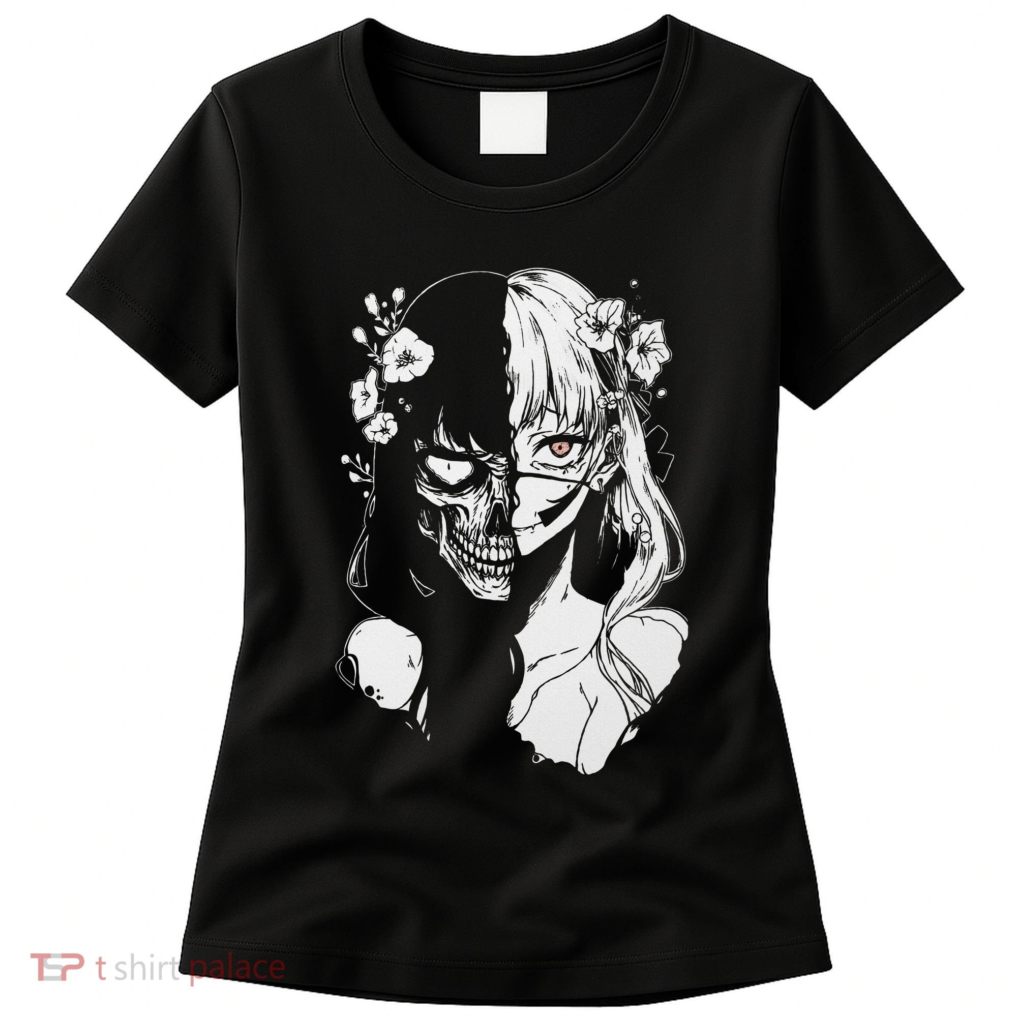Horror Anime Manga Harajuku Gothic Grunge Aesthetic Women's T-Shirt