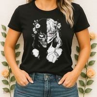 Horror Anime Manga Harajuku Gothic Grunge Aesthetic Women's T-Shirt thumb 2