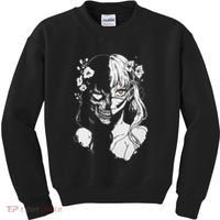 Horror Anime Manga Harajuku Gothic Grunge Aesthetic Kids Sweatshirt thumb 0
