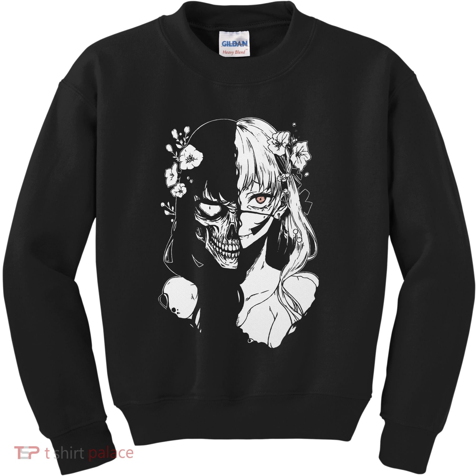 Horror Anime Manga Harajuku Gothic Grunge Aesthetic Kids Sweatshirt