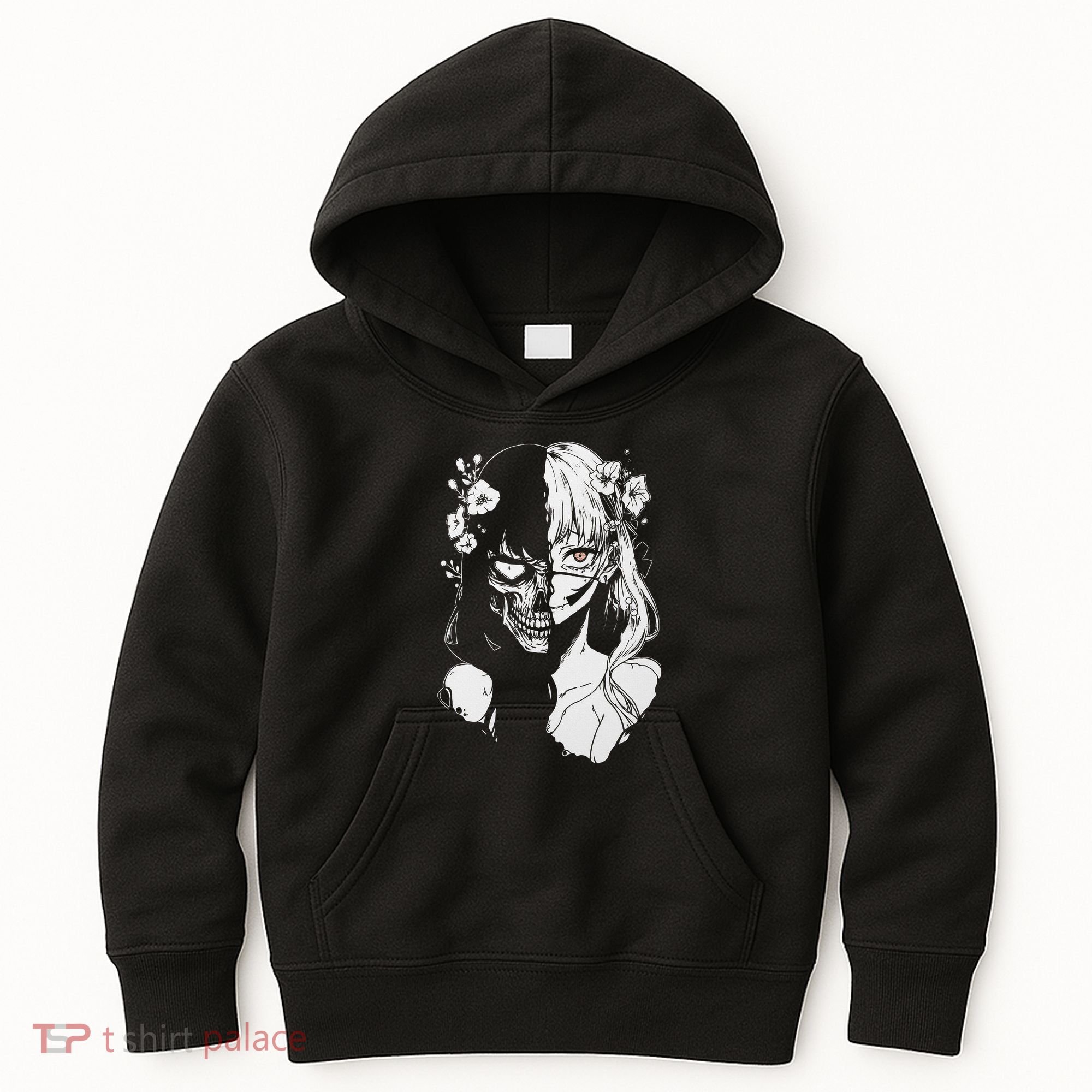Horror Anime Manga Harajuku Gothic Grunge Aesthetic Kids Hoodie