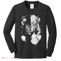Horror Anime Manga Harajuku Gothic Grunge Aesthetic Kids Long Sleeve Shirt thumb 0