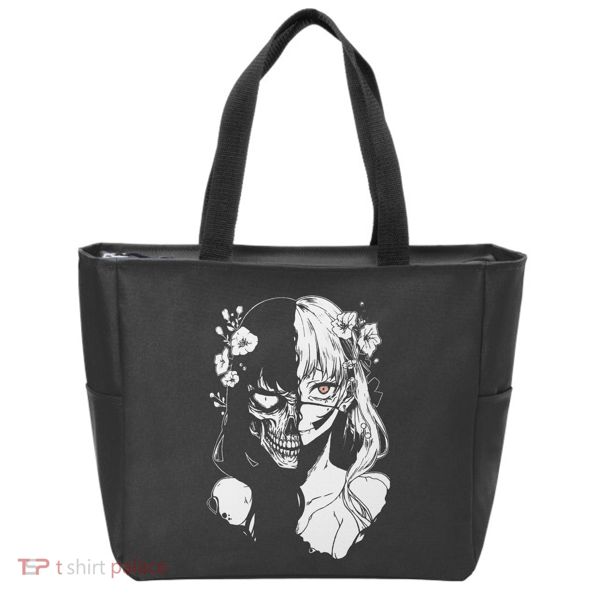 Horror Anime Manga Harajuku Gothic Grunge Aesthetic Tote Bag