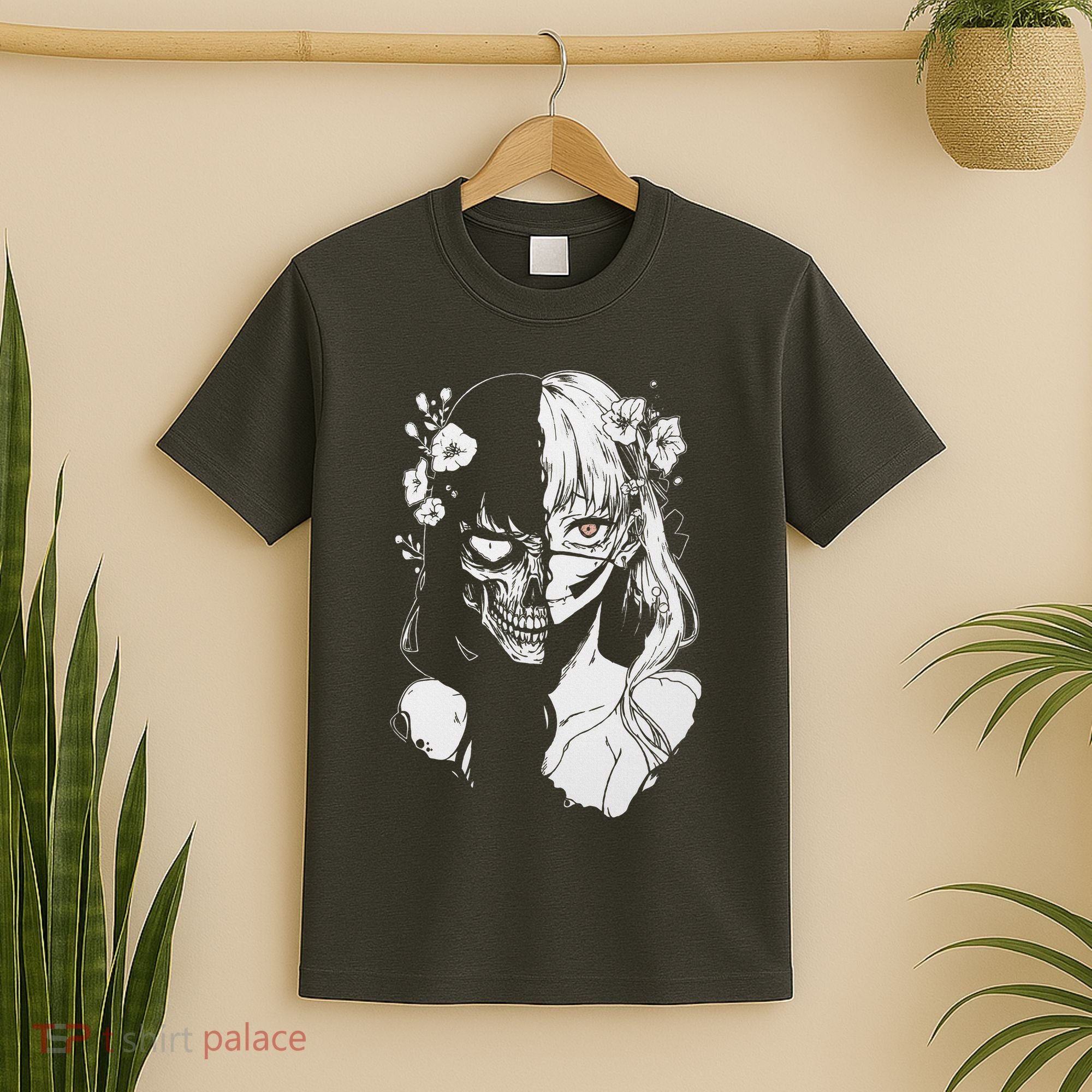 Horror Anime Manga Harajuku Gothic Grunge Aesthetic T-Shirt