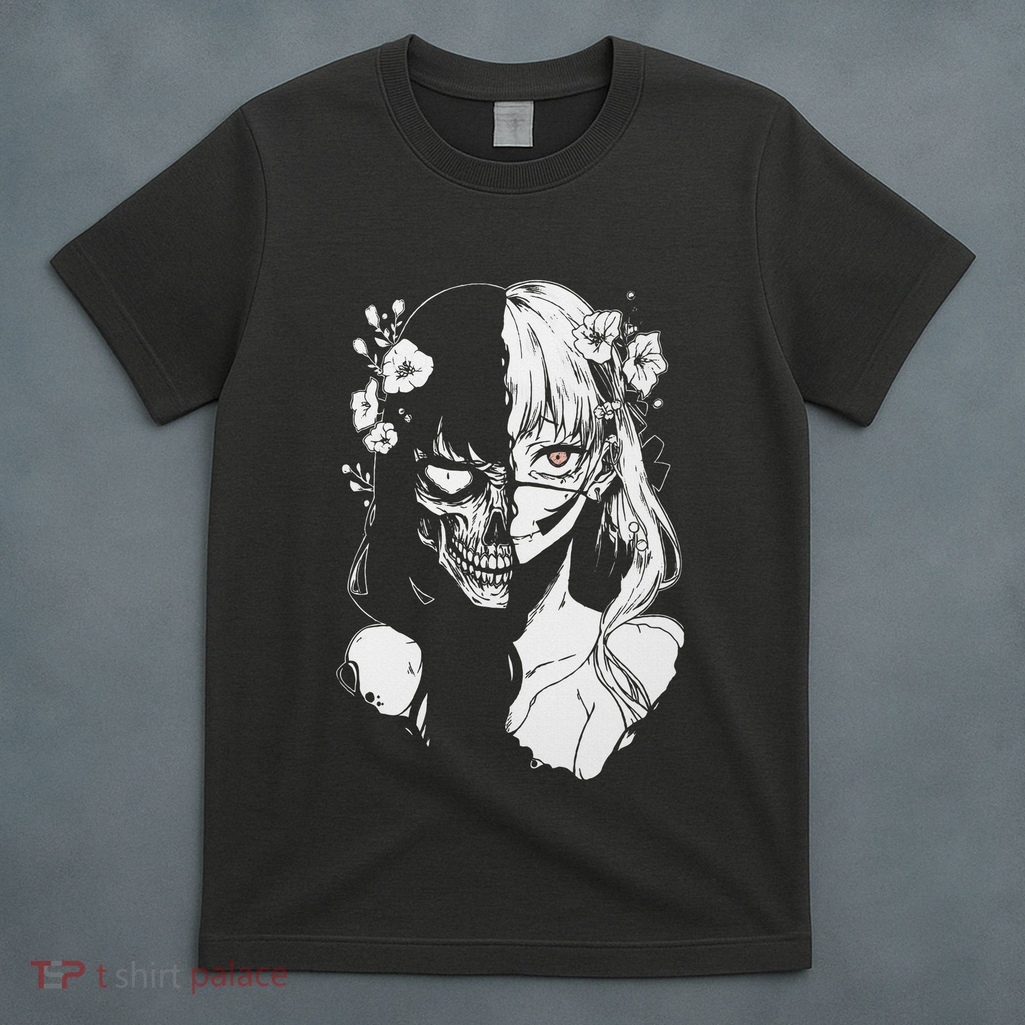 Horror Anime Manga Harajuku Gothic Grunge Aesthetic T-Shirt