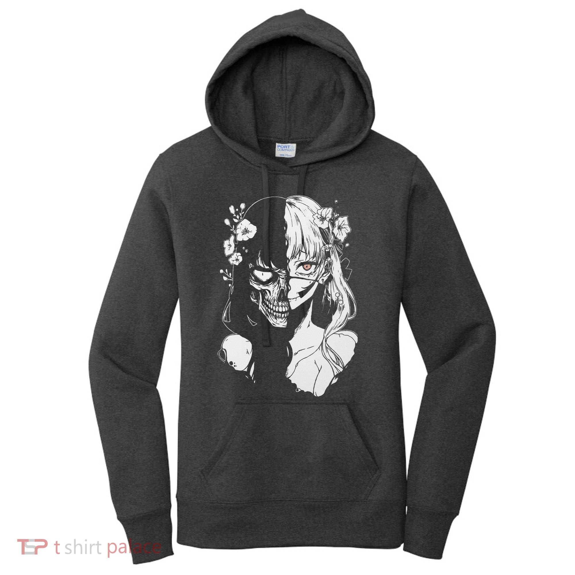 Horror Anime Manga Harajuku Gothic Grunge Aesthetic Women's Hoodie
