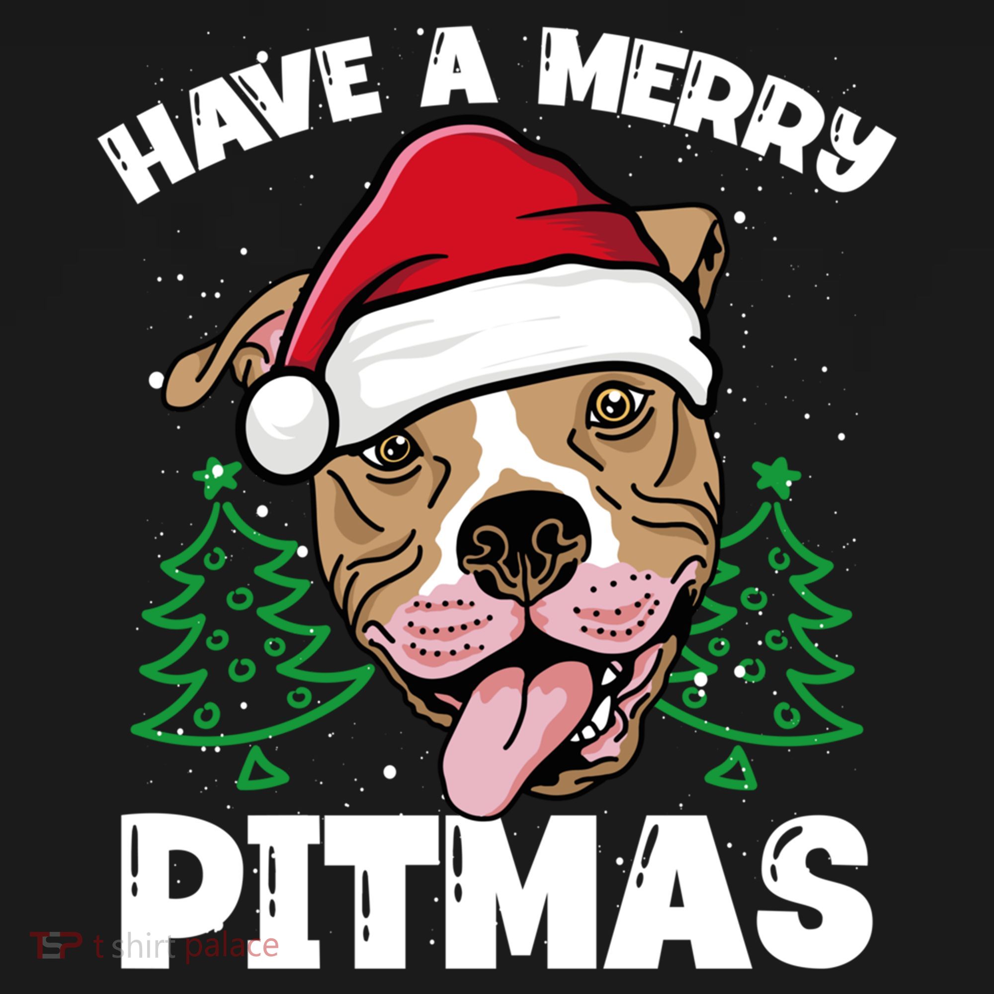 Have A Merry Pitmas Dog Owner Pitbull Dog Christmas Day Gift Bucket Hat