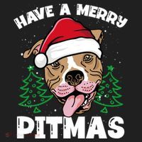 Have A Merry Pitmas Dog Owner Pitbull Dog Christmas Day Gift Beanie thumb 2