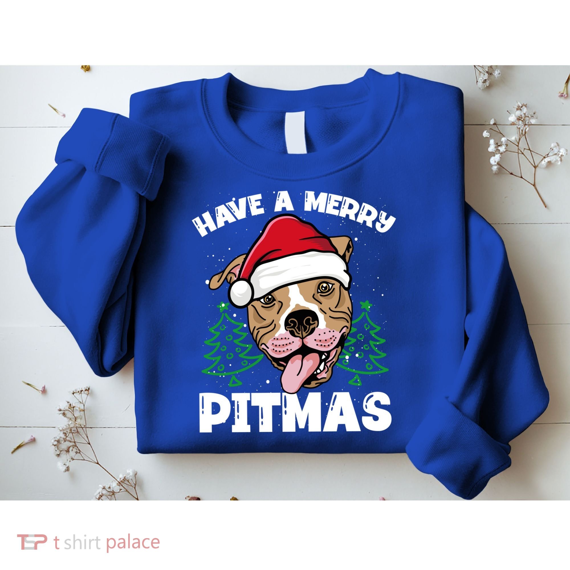 Have A Merry Pitmas Dog Owner Pitbull Dog Christmas Day Gift Sweatshirt