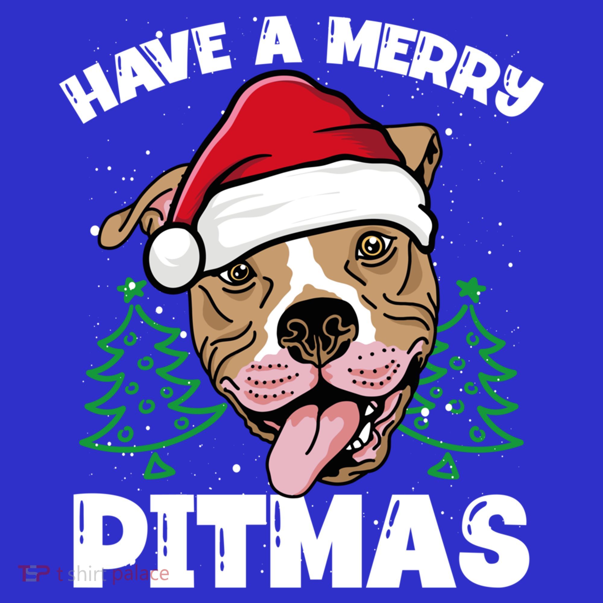 Have A Merry Pitmas Dog Owner Pitbull Dog Christmas Day Gift Baby Bodysuit