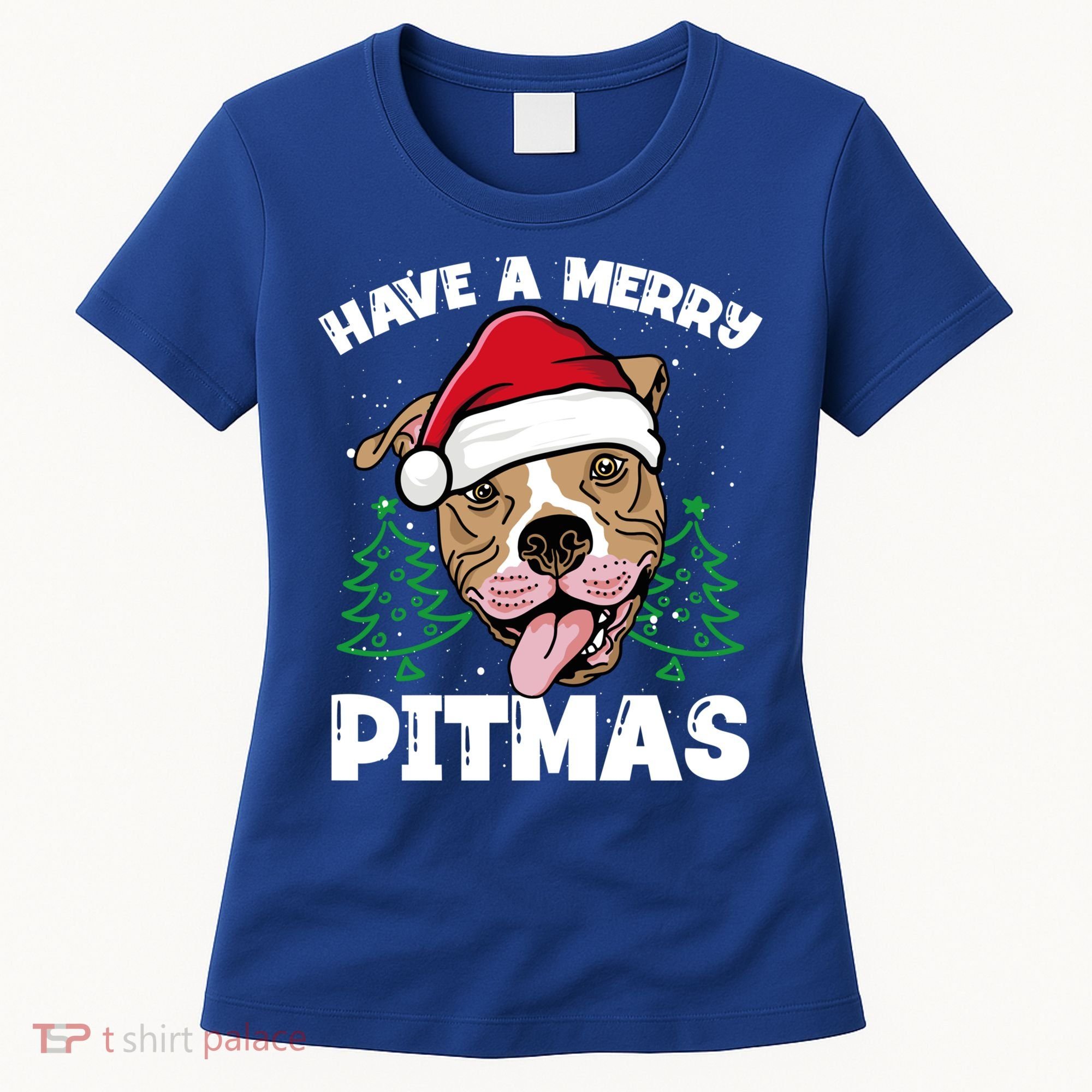 Have A Merry Pitmas Dog Owner Pitbull Dog Christmas Day Gift Women's T-Shirt