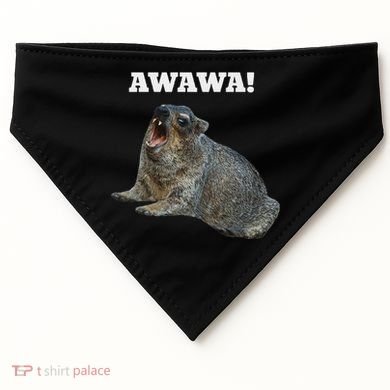 Hyrax Awawa Meme USA-Made Doggie Bandana