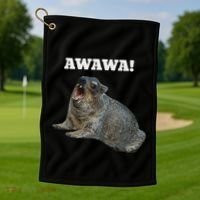 Hyrax Awawa Meme Golf Towel thumb 1