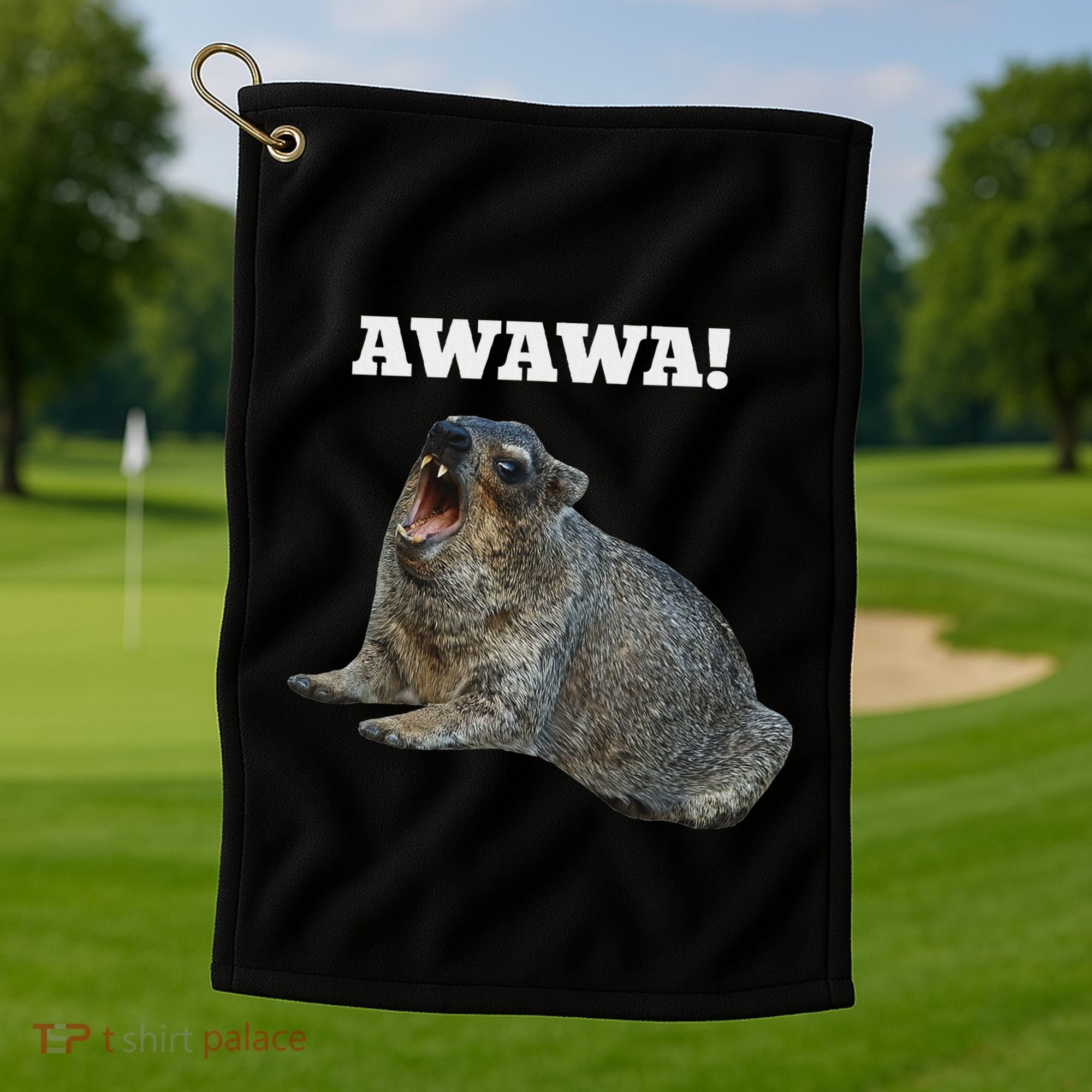 Hyrax Awawa Meme Golf Towel