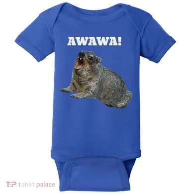 Hyrax Awawa Meme Baby Bodysuit