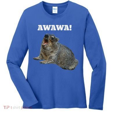 Hyrax Awawa Meme Women's Long Sleeve Shirt