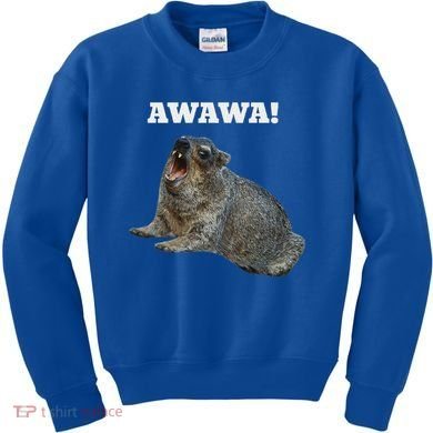 Hyrax Awawa Meme Kids Sweatshirt