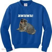 Hyrax Awawa Meme Kids Sweatshirt thumb 0