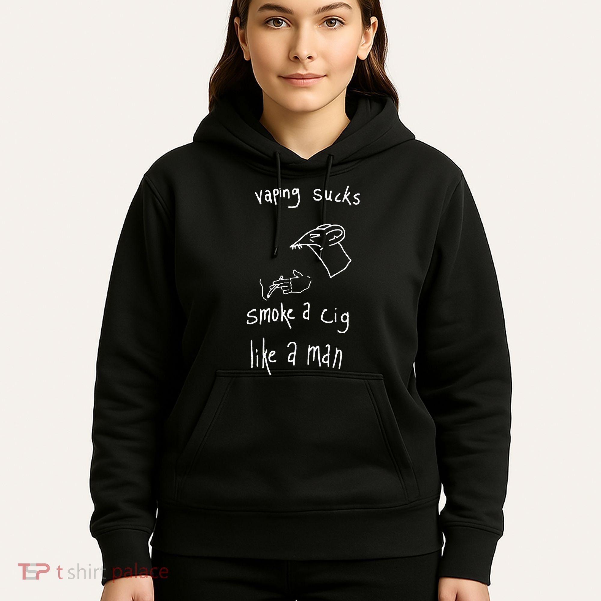 Heart Attack Man Vaping Sucks Smoke A Cig Like A Man Hoodie