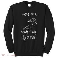 Heart Attack Man Vaping Sucks Smoke A Cig Like A Man Sweatshirt thumb 0