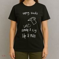Heart Attack Man Vaping Sucks Smoke A Cig Like A Man T-Shirt thumb 4