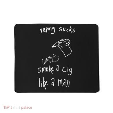 Heart Attack Man Vaping Sucks Smoke A Cig Like A Man Mousepad