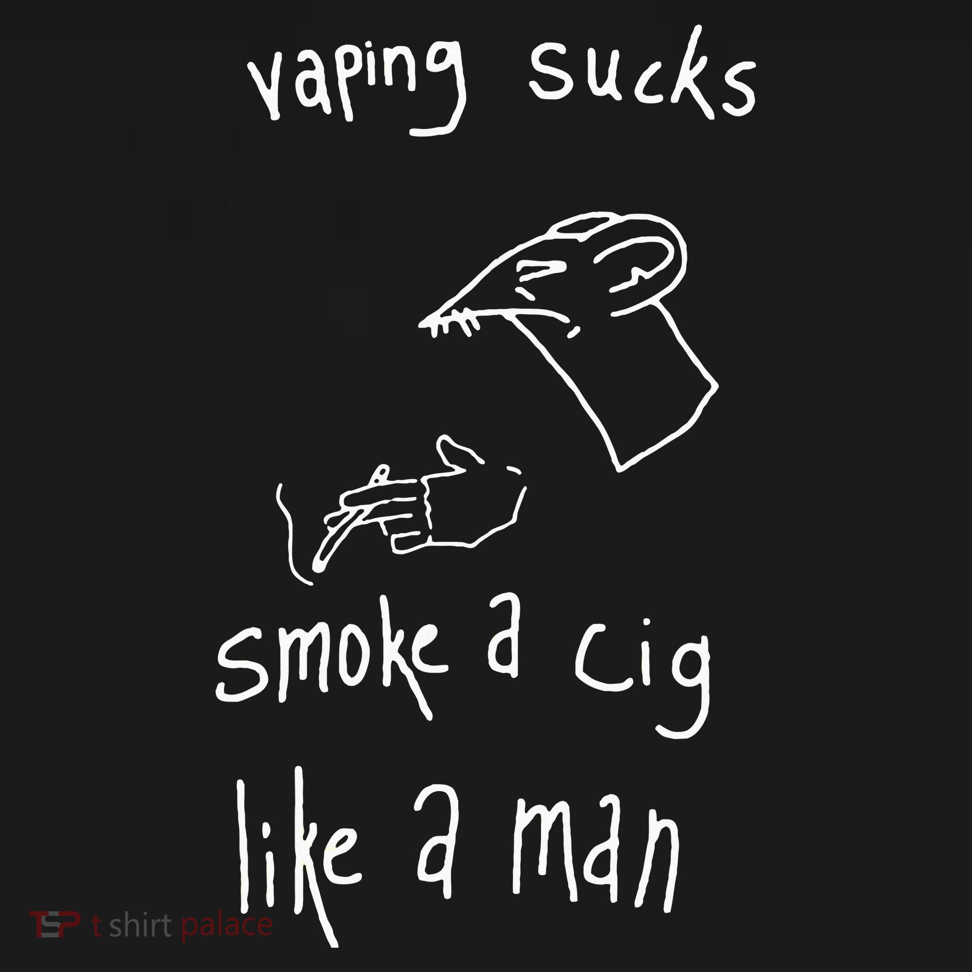 Heart Attack Man Vaping Sucks Smoke A Cig Like A Man Mousepad