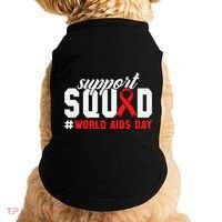 Hiv Awareness Month Support Hiv Red Ribbon Aids Awareness Long Sleeve Doggie Tank thumb 0