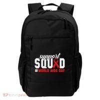 Hiv Awareness Month Support Hiv Red Ribbon Aids Awareness Long Sleeve Backpack thumb 0