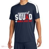 Hiv Awareness Month Support Hiv Red Ribbon Aids Awareness Long Sleeve Sport-Tek Competitor United Soccer Jersey thumb 0