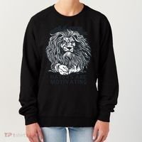 Haters Are Motivating Lion Quote Women's Sweatshirt thumb 0