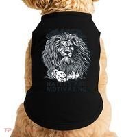Haters Are Motivating Lion Quote Doggie Tank thumb 0