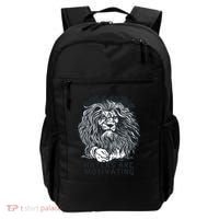 Haters Are Motivating Lion Quote Backpack thumb 0