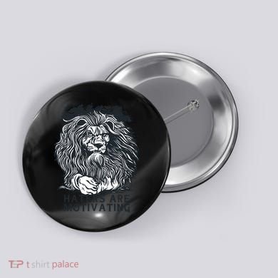Haters Are Motivating Lion Quote Button