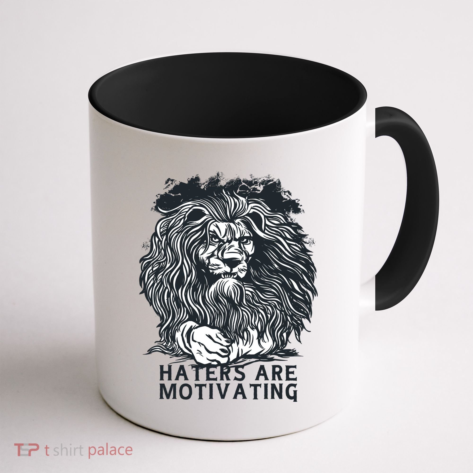 Haters Are Motivating Lion Quote Coffee Mug
