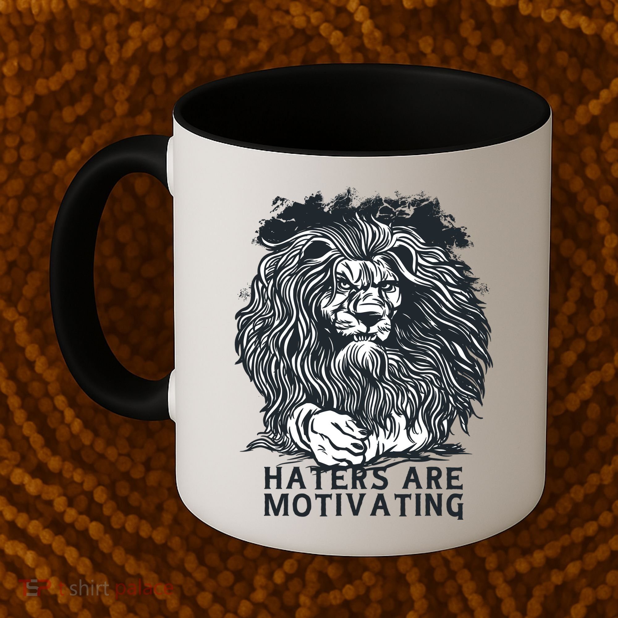 Haters Are Motivating Lion Quote Coffee Mug