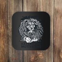 Haters Are Motivating Lion Quote Coaster thumb 0