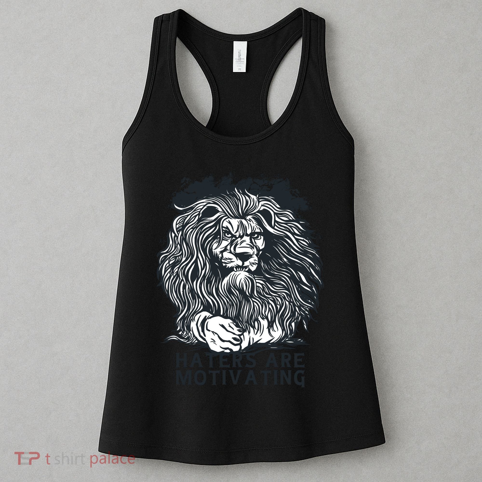 Haters Are Motivating Lion Quote Women's Tank Top