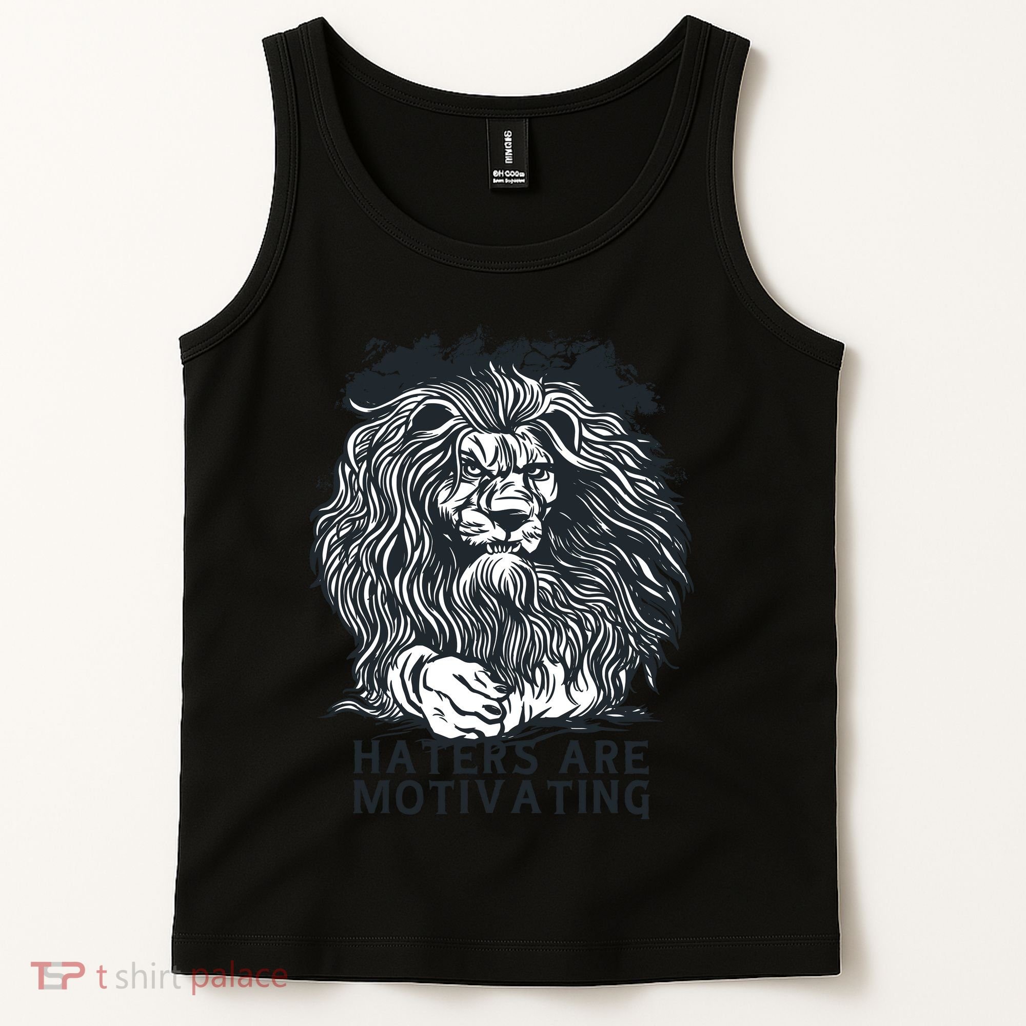 Haters Are Motivating Lion Quote Tank Top
