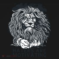 Haters Are Motivating Lion Quote Kids Sweatshirt thumb 2