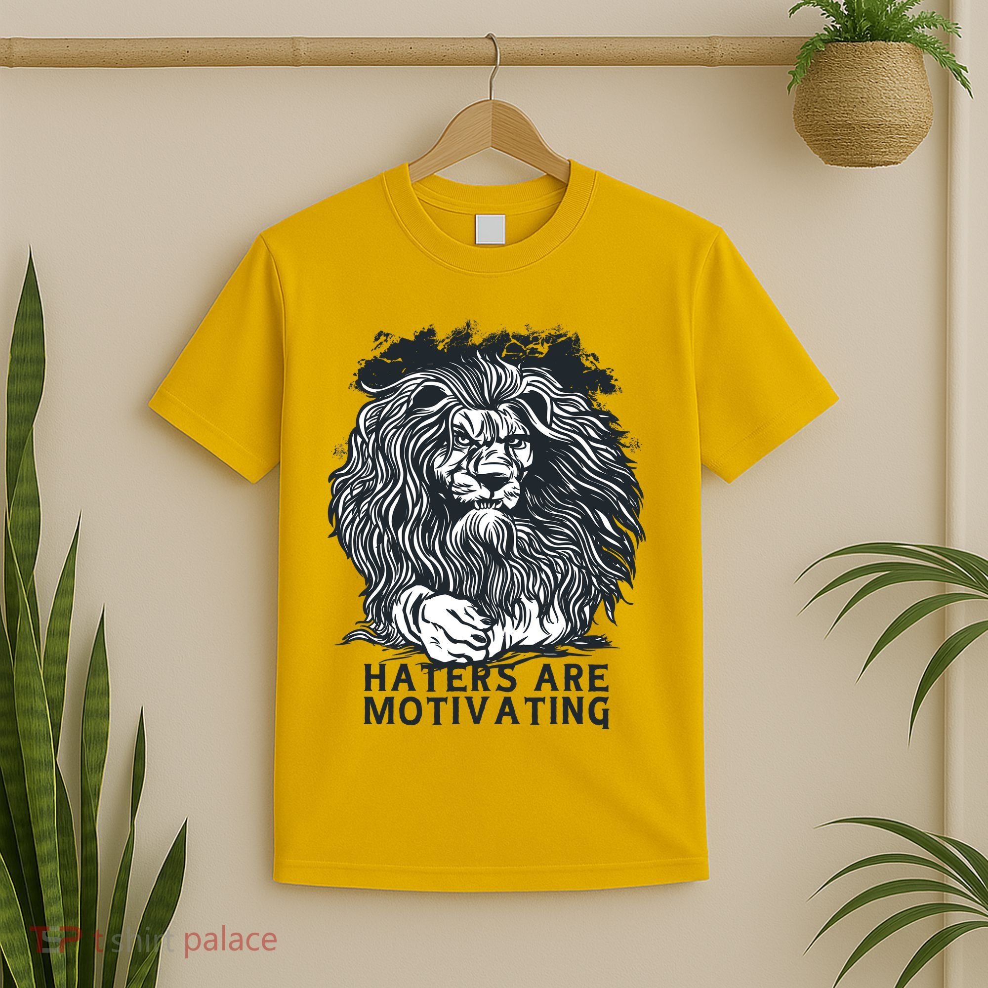 Haters Are Motivating Lion Quote T-Shirt