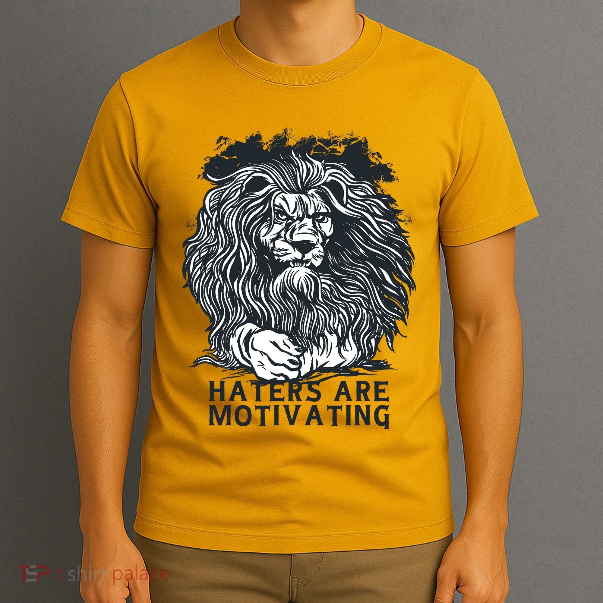 Haters Are Motivating Lion Quote T-Shirt