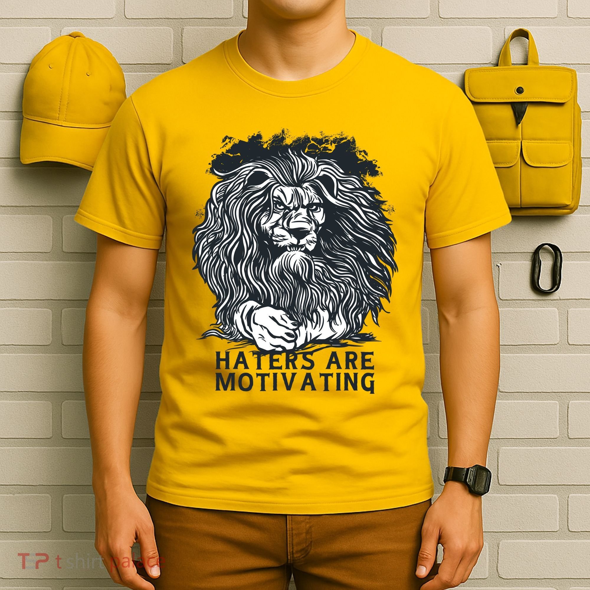 Haters Are Motivating Lion Quote T-Shirt