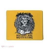 Haters Are Motivating Lion Quote Mousepad thumb 0